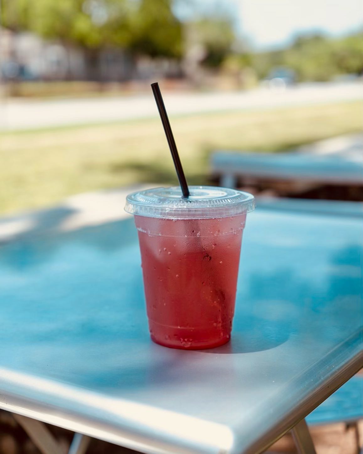 A cherry lime fizz